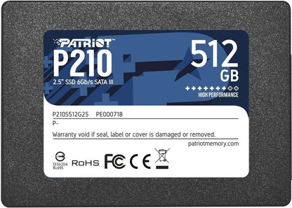 Dysk SSD Patriot Memory P210, 2.5", 512 GB