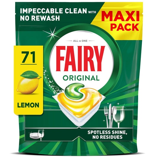 Dishwasher Capsules Fairy All in One Lemon, 71 pcs.