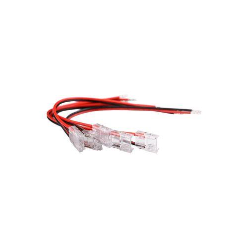 ŁĄCZNIK TAŚMY LED LEMLUX Z KABLEM 15CM 10MM 5SZT