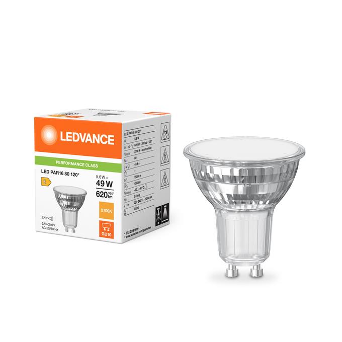 LEMP LED GU10 5.6W 830 620LM 120