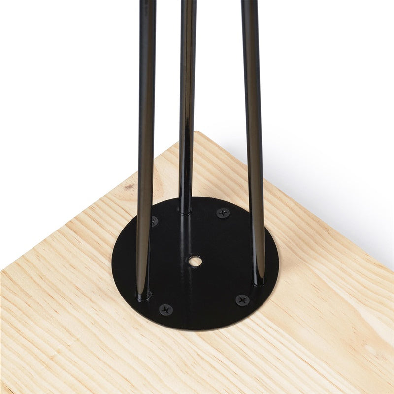 KOJA STALO 400 MM JUODA SMEIGTUKO FORMA