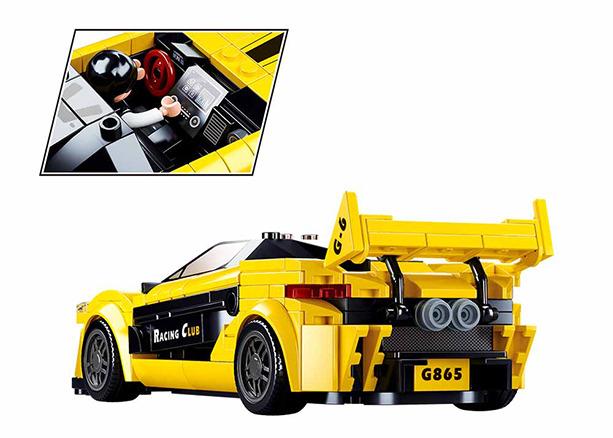 Constructor Sluban Super Car Yellow M38-B0956, plastic