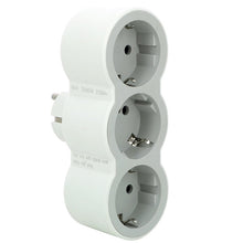 Triple socket LEGRAND, white/grey
