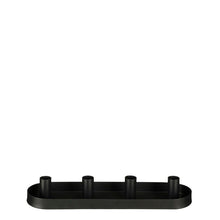 Candle holder Mica 1159685, iron, 3 cm, black