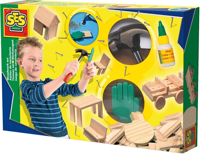 Medinių figūrų gaminimo rinkinys SES Creative 00943