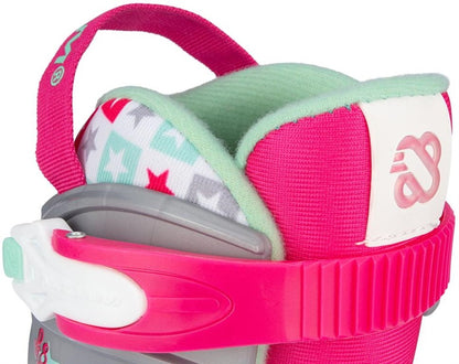 Riedučiai Nijdam Sk8 Star, balta sp./rožinė sp., 37-40