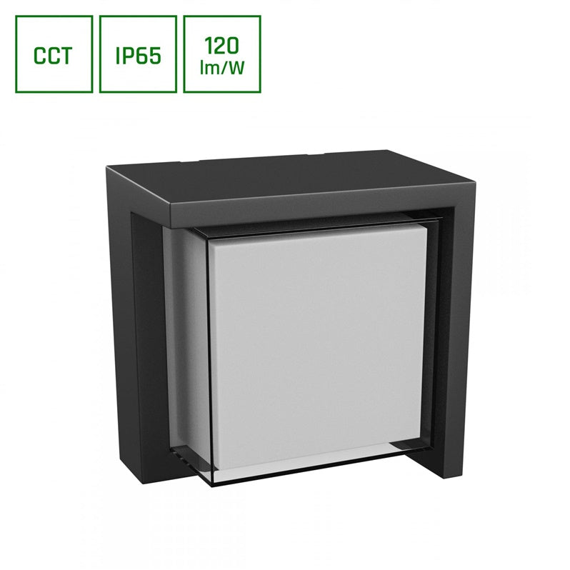 Настенный уличный светильник 10Вт, LED, CCT, 1200лм, IP65