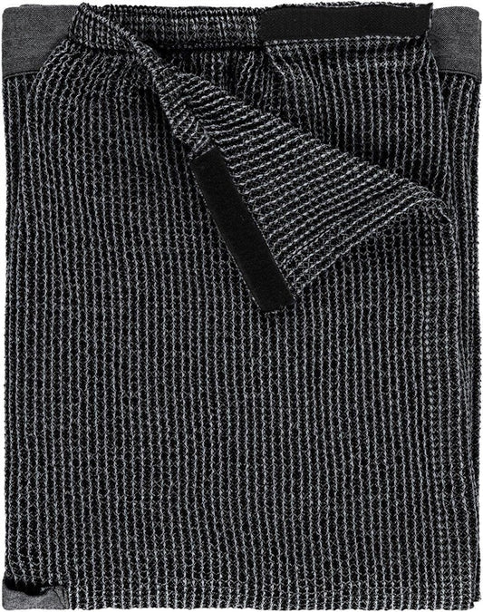 Rento Sauna Apron, 145 x 85 cm, black/grey