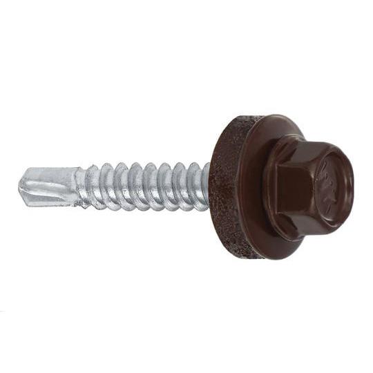 Wkręt samowiercący Wkret-Met WF, RAL8017, 4.8 mm x 19 mm, 250 szt.