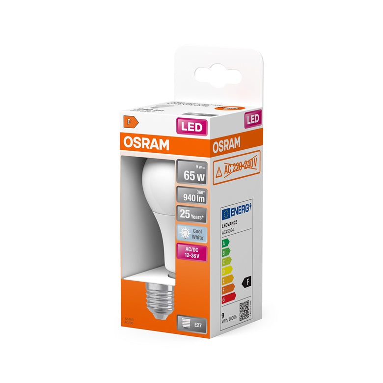 LEMPA LED E27 A65 9W 840 12-36V