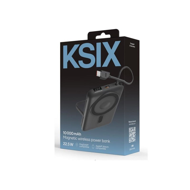 Power bank Ksix, 10000 mAh, szary