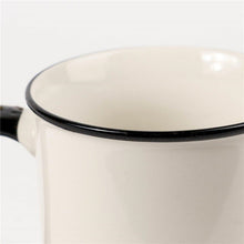 Mug, white/black, 0.380 l