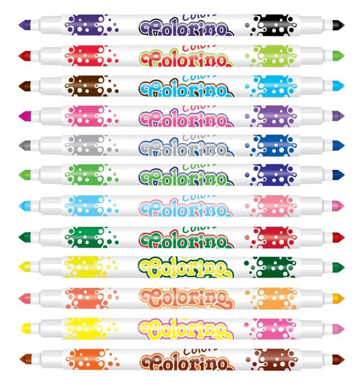 Colorino Felt Tip Pens 32353PTR, double-sided, 12 pcs.
