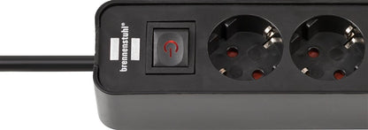 Buitinis ilgintuvas BRENNENSTUHL ECOLOR, 4vt., 2USB C, 1,5 m