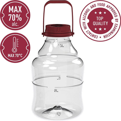 PLASTIC FERMENTATION CONTAINER 10L