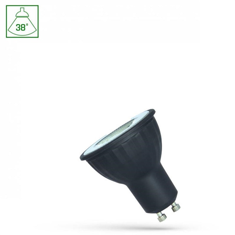 LED BULB GU10 6W 450LM 3000K 38 BLACK