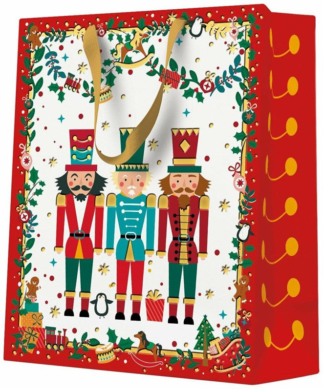 Nutcracker gift bag, 20 cm x 25 cm