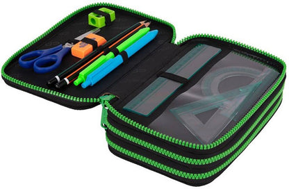 Penalas CoolPack Block, 20 cm x 7.5 cm, juoda/žalia