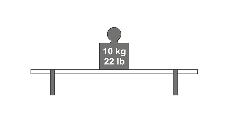 Shelf Bracket Dolle Lip, 260x130 mm, black