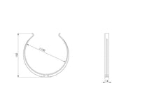 EUROPLAST AZ150, D150 duct holder, 2 pcs
