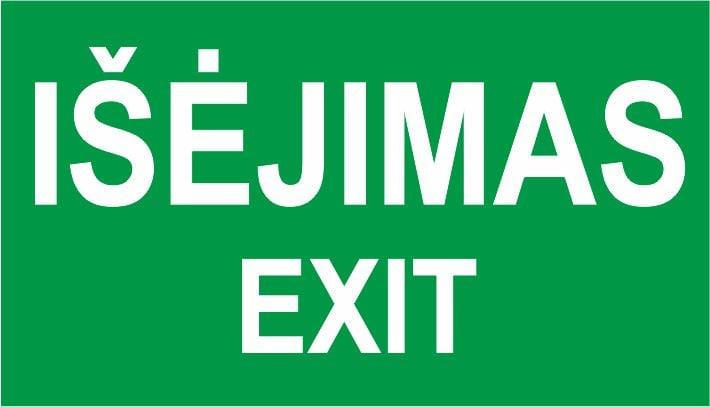 Sticker exit exit 100x180mm