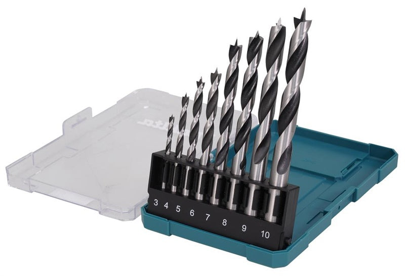 Makita wood drill bit set, 3-10mm, 8 pcs