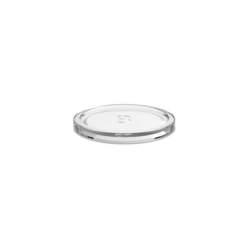 Candle holder Bolsius, glass, Ø 11 cm, H1 cm, transparent