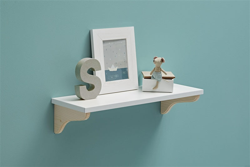 Shelf DOLLE LITE, white, 60×20×1.9 cm