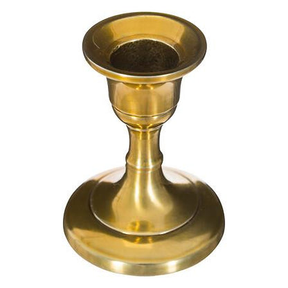 Candle holder, stainless steel, 7.5 cm, gold