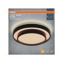Lampa sufitowa Osram, LED, 24W, 3000K, 1450lm, Ø385, czarna