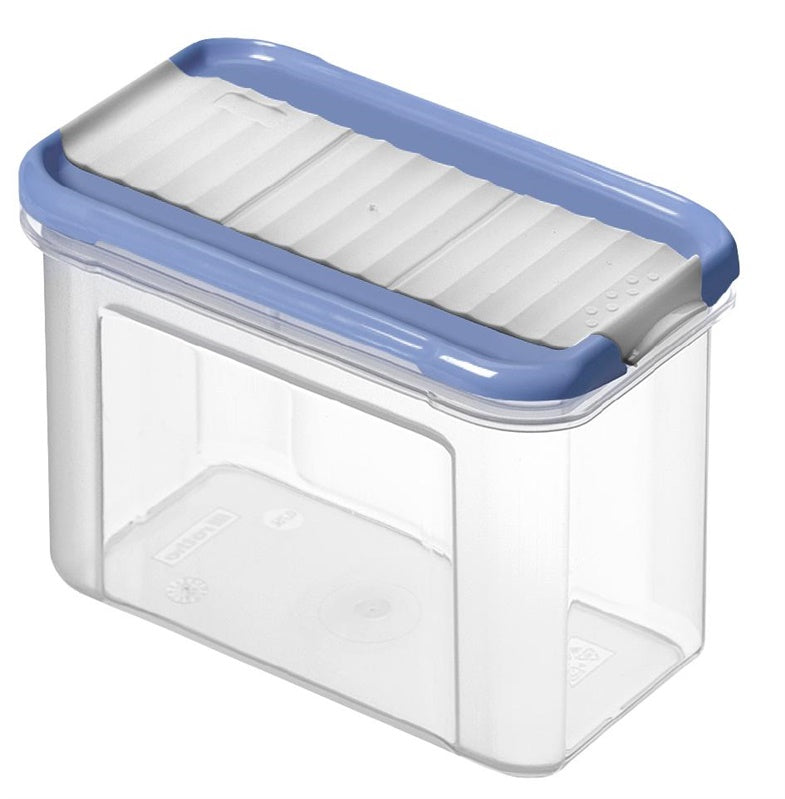 Dry food jar, 0.75 l, clear/blue