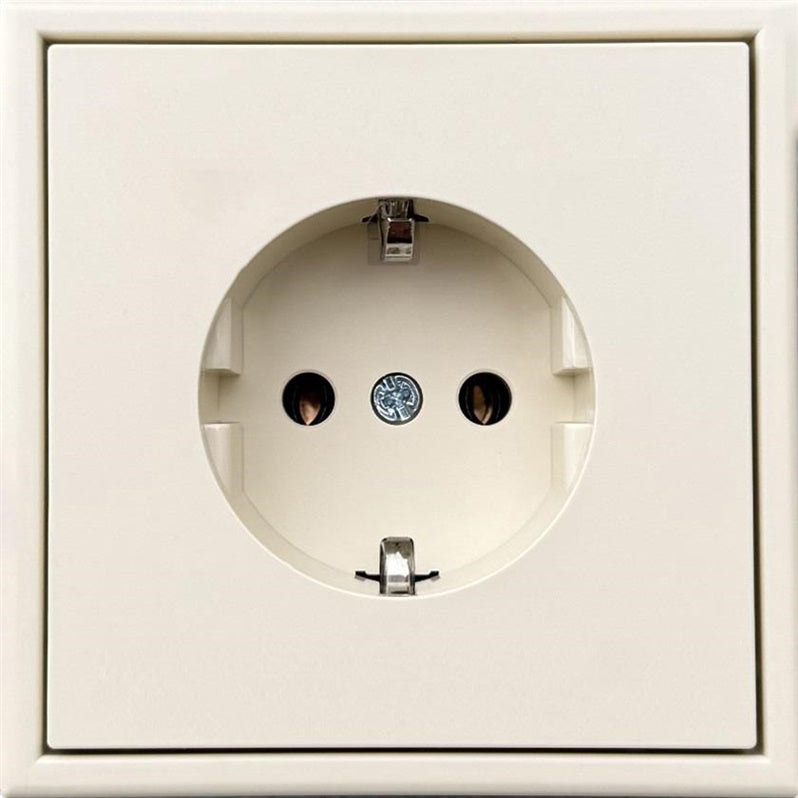 Socket LIREGUS MODERN, earthed, sand color