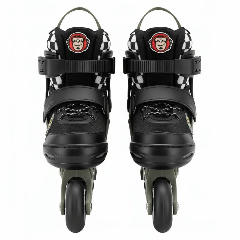 Roller skates Spokey POPPY, black/green, 27-30