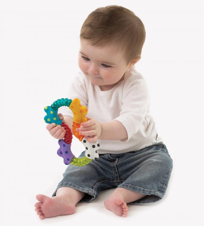 Barškutis Playgro CLICK&TWIST, įvairių spalvų