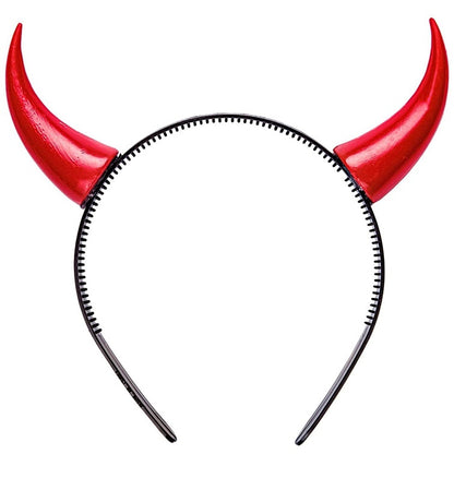 Widmann Devil Headband, red, plastic