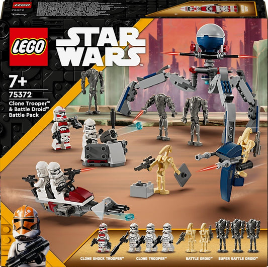 Konstrukt Star Wars Klonų kario ir kovinio droido kovos rink