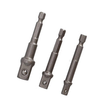 Adapters DRAUMET 1/4" HEX to 1/2, 3/8, 1/4"