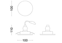 Recessed downlight PHILIPS FRESCO, recessed, 4.6 W