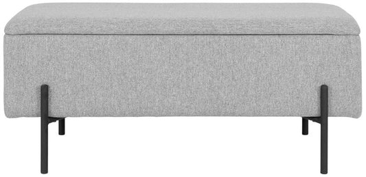 Hallway bench Watford, light gray, 36.5x95x46cm