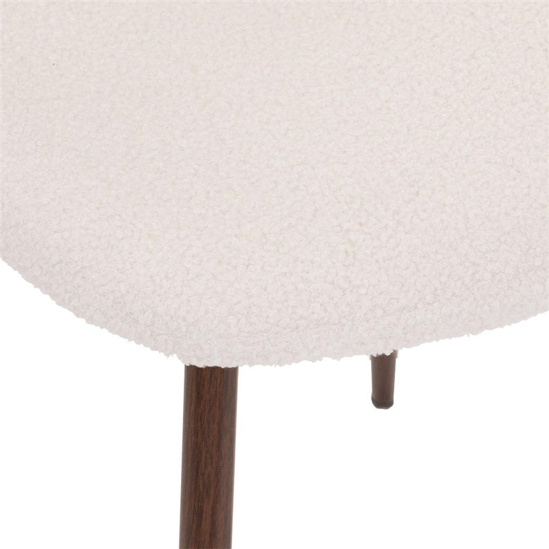 Dining chair Atmosphera Roka, brown/white, 51x44x85cm