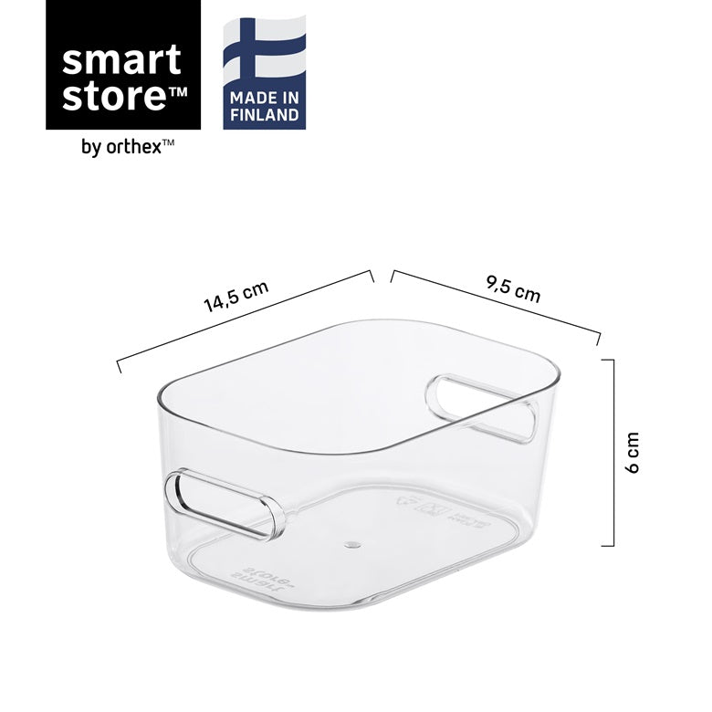 Storage box 10490, transparent, 14.5 x 9.5 x 6 cm