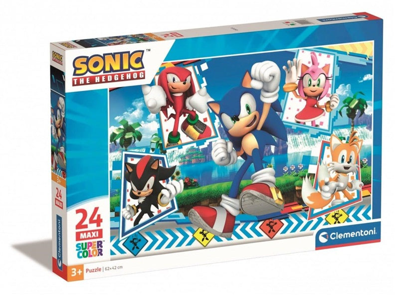 Dėlionė Clementoni Sonic 28526, 42 cm x 62 cm, 24 dal.