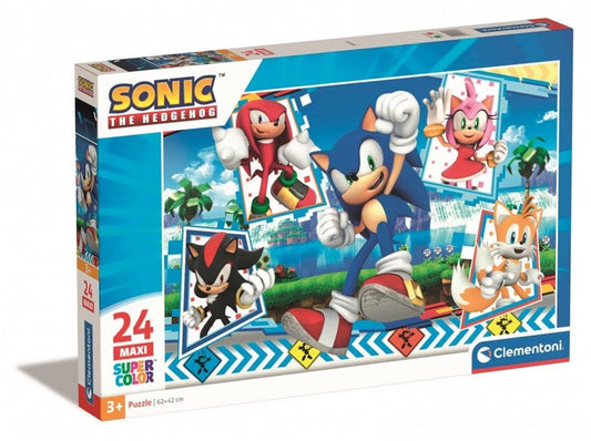 Puzzle Clementoni Sonic 28526, 42 cm x 62 cm, 24 el.