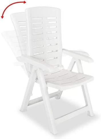 KĖDĖ SODO YUMA BALTA 60X61X109CM