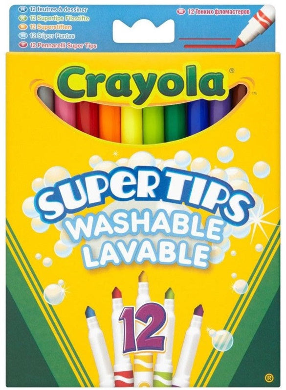 Flomasteriai Crayola, vienpusiai, 12 vnt.