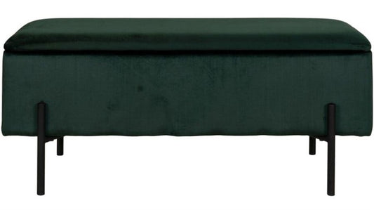 Hallway bench Watford, dark green, 36.5x95x46cm