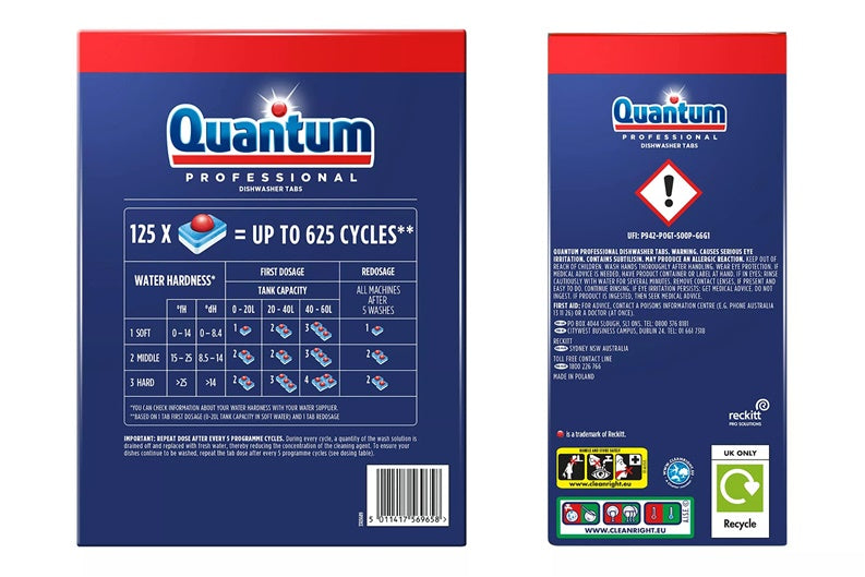 TABLETKI DO ZMYWARKI FIN QUANTUM PROF 125 SZT.