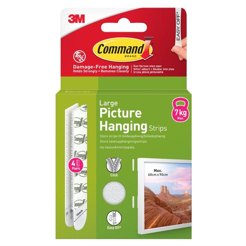 Picture Hanging Strips COMMAND T17206C, 4 pairs