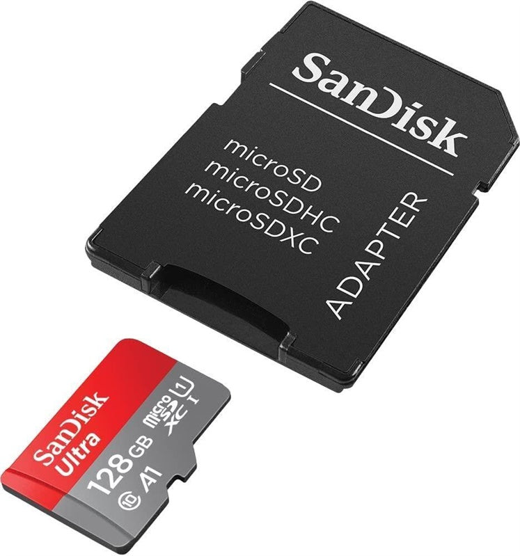 Memory card SanDisk Ultra, 128 GB, 140 Mb/s