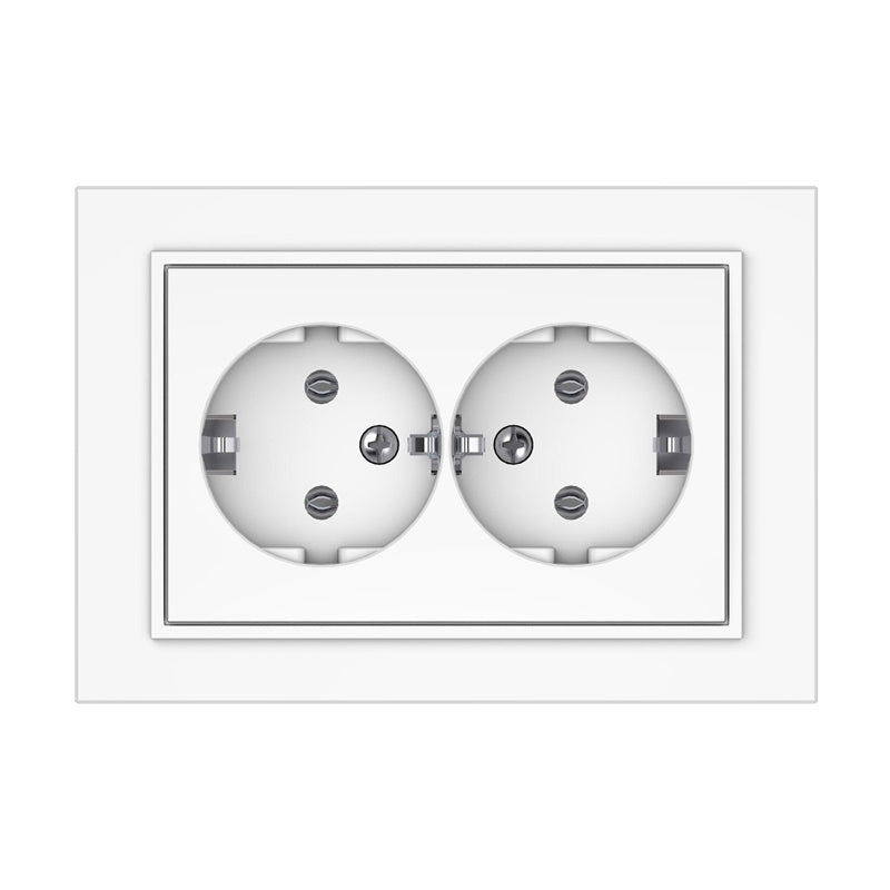 VILMA QR1000 double socket, white